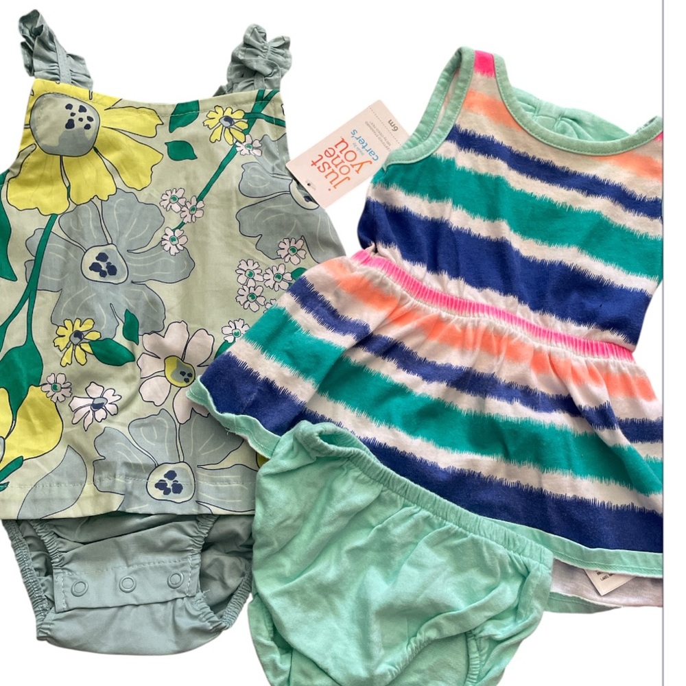 Baby girl infant clothing lot 3-6 months warm weather bundle - Picture 9 of 10